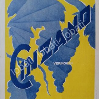 CARTEL ANTIGUO ORIGINAL DE VINOS CINZANO VERMOUTH AÑOS 20s /458