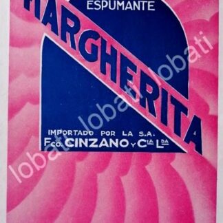CARTEL ANTIGUO ORIGINAL DE VINOS CINZANO VERMOUTH AÑOS 20s /457