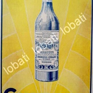 CARTEL ANTIGUO ORIGINAL DE VINOS CINZANO VERMOUTH AÑOS 20s /456