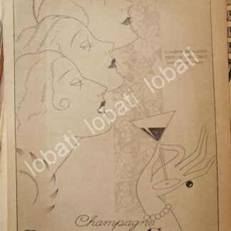 CARTEL ANTIGUO ORIGINAL DE AFICHE ART NOUVEAU VINOS CINZANO 1920s /437