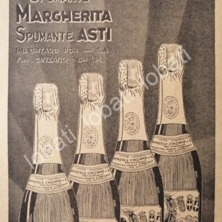 CARTEL ANTIGUO ORIGINAL DE VINOS CINZANO VERMOUTH AÑOS 20s /436