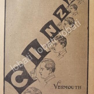 CARTEL ANTIGUO ORIGINAL DE VINOS CINZANO VERMOUTH AÑOS 20s /445