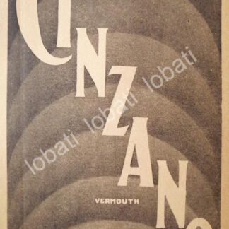 CARTEL ANTIGUO ORIGINAL DE VINOS CINZANO VERMOUTH AÑOS 20s /430