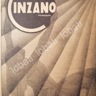 CARTEL ANTIGUO ORIGINAL DE AFICHE ART NOUVEAU VINOS CINZANO 1920s /426