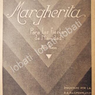 CARTEL ANTIGUO ORIGINAL DE VINOS SPUMANTE MARGHERITA CINZANO AÑOS 20s /422