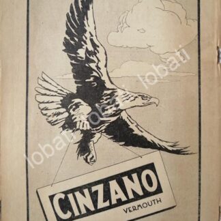 CARTEL ANTIGUO ORIGINAL DE VINOS CINZANO AÑOS 20s /421