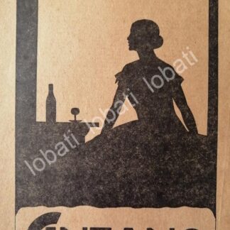 CARTEL ANTIGUO ORIGINAL DE VINOS CINZANO VERMOUTH AÑOS 20s /444