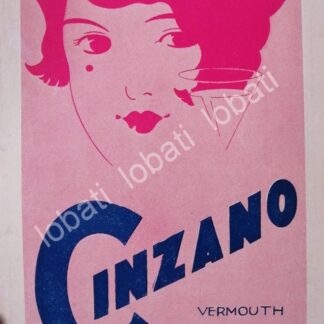 CARTEL ANTIGUO ORIGINAL DE AFICHE ART NOUVEAU VINOS CINZANO 1920s /418