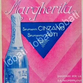 CARTEL ANTIGUO ORIGINAL DE AFICHE ART NOUVEAU VINOS CINZANO 1920s /441