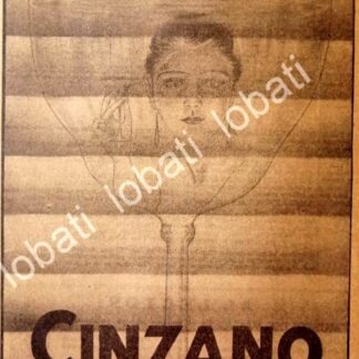 CARTEL ANTIGUO ORIGINAL DE VINOS CINZANO VERMOUTH AÑOS 20s /448