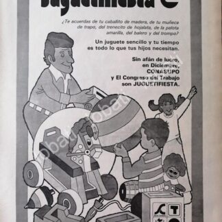 CARTEL ANTIGUO ORIGINAL DE CONASUPO Y JUGUETIFIESTA 1981 /2