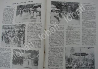 CARTEL ANTIGUO ORIGINAL DE NOTA DE PRENSA KERMESSE EN LA ALAMEDA 1909