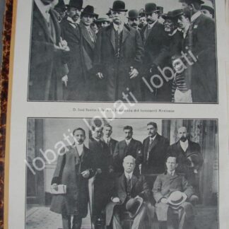 CARTEL ANTIGUO ORIGINAL DE JOSE SANTOS ZELAYA EN MEXICO 1910 / PLT