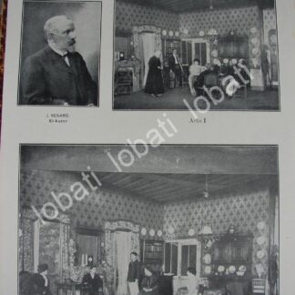 CARTEL ANTIGUO ORIGINAL DE TEATRO ODEON 1910 OBRA. EL BIGOTE