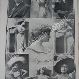 CARTEL ANTIGUO ORIGINAL DE COMPAÑIA DE TEATRO RUGGIERO RUGGIERI 1910 MEXICO