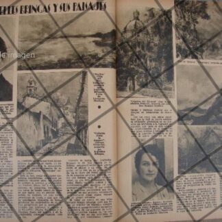 GRABADO ANTIGUO DE LUIS MAGOS ANAYA DE SU EXPOSICION EN 1930 / MUY RARO
