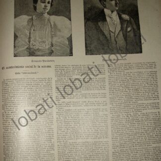 CARTEL ANTIGUO ORIGINAL DE BODA. CONSUELO VANDEBILT & DUQUE DE MARLBOROUGH 1895 / ASM