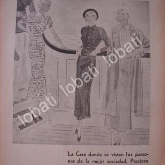 CARTEL ANTIGUO ORIGINAL DE TIENDA. BOUTIQUE EL BOULEVARD 1932. MODAS