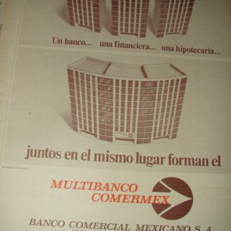 CARTEL ANTIGUO ORIGINAL DE MULTI BANCO COMERMEX 1974 /170