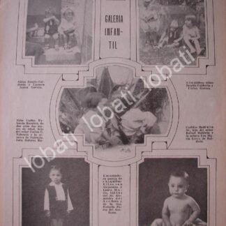 CARTEL ANTIGUO ORIGINAL DE NIÑOS AUREA GORBEA / VALENCIA RAMIREZ Y MAS 1934 /ASM