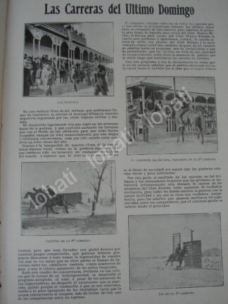 CARTEL ANTIGUO ORIGINAL DE CARRERAS EN EL CLUB HIPICO ALEMAN 1909 /ASM