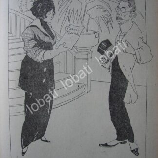 CARICATURA ANTIGUA 1914 ADOLFO DE LA LAMA / PLT POR: PEREZ SOTO