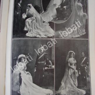 CARTEL ANTIGUO ORIGINAL DE BODA DE RAFAEL AGUIRRE BENAVIDES 1910 Y OTROS / ASM