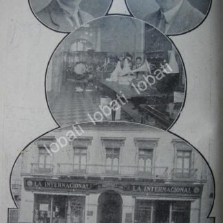 CARTEL ANTIGUO ORIGINAL DE TIENDAS LA INTERNACIONAL 1913 INAUGURACION DE SUCURSAL /756