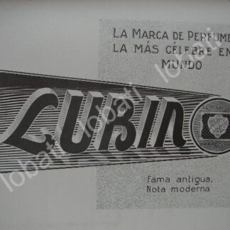 CARTEL ANTIGUO ORIGINAL DE PERFUME LUBIN 1909
