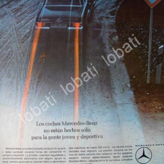 CARTEL ANTIGUO ORIGINAL DE AUTOS MERCEDES BENZ SE 1964 /300