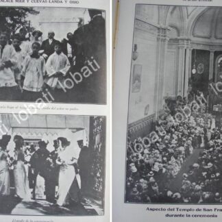 CARTEL ANTIGUO ORIGINAL DE BODA MIER LANDA 1910 / ASM ( BERNARDO S. MIER CUEVAS)