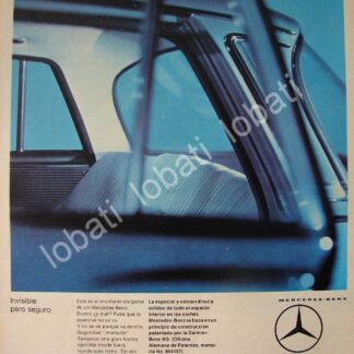 CARTEL ANTIGUO ORIGINAL DE AUTOS MERCEDES BENZ SE 1964 /301