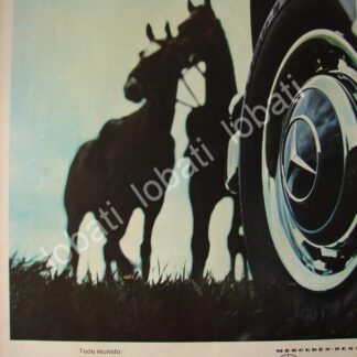CARTEL ANTIGUO ORIGINAL DE AUTOS MERCEDES BENZ 1960 /296