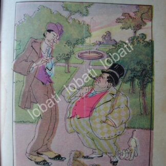 CARICATURA ANTIGUA 1914. QUERIDO MOHENO Y FUNCIONARIO / PLT