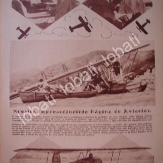 CARTEL ANTIGUO ORIGINAL DE EL PILOTO EDWARD TEATH Y SU ACCIDENTE 1930 / AVIACION