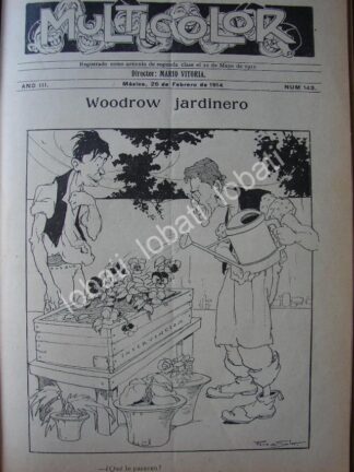 PORTADA ANTIGUA ORIGINAL  1914. LA INTERVENCION AMERICANA EN MEXICO W. WILSON / PLT
