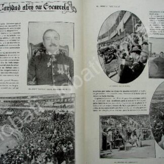 CARTEL ANTIGUO ORIGINAL DE CORRIDA EN LA PLAZA EL TOREO Y PORFIRIO DIAZ 1909