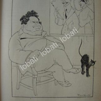 CARICATURA ANTIGUA 1914. QUERIDO MOHENO -POR: ATENEDORO PEREZ SOTO