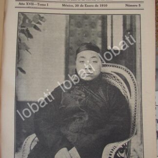 PORTADA ANTIGUA ORIGINAL  1910. CHI SHAN. DIPLOMATICO CHINO EN MEXICO /PLT