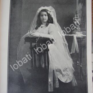 CARTEL ANTIGUO ORIGINAL DE DOLORES ICAZA 1910 PRIMERA COMUNION /ASM