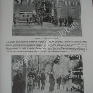 CARTEL ANTIGUO ORIGINAL DE FIESTA DE CARIDAD EN EL TIVOLI DEL ELISEO 1909 ASM