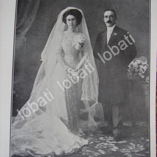 CARTEL ANTIGUO ORIGINAL DE BODA. PARRA MERCARO 1910 /ASM ( MANUEL PORRA GIL )