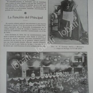 CARTEL ANTIGUO ORIGINAL DE MUERE EL ARZOBISPO SANTIAGO ZUBIRIA MANZANERA 1909 / RLG