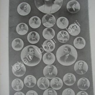 CARTEL ANTIGUO ORIGINAL DE COMPAÑIA DE TEATRO TINA DI LORENZO 1909 / FEP