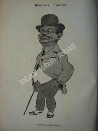 CARICATURA ANTIGUA 1914. LUIS MEDINA BARRON / PLT