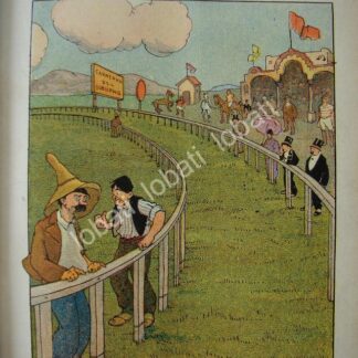 CARICATURA ANTIGUA 1914 DE ATENEDORO PEREZ SOTO. EN EL HIPODROMO
