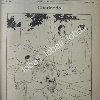 PORTADA ANTIGUA ORIGINAL  1914 QUERIDO MOHENO. POR: ATENEDORO PEREZ SOTO /304