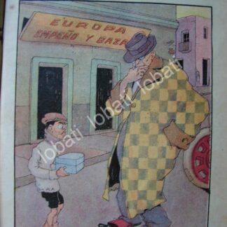 CARICATURA ANTIGUA 1914. VICTORIAHO HUERTA Y ADOLFO DE LA LAMA / PLT