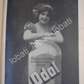CARTEL ANTIGUO ORIGINAL DE CREMA DENTAL ODOL 1910 /No74