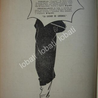 CARTEL ANTIGUO ORIGINAL DE AFICHE ART NOUVEAU. TIENDAS LA CIUDAD DE LONDRES 1914 /759